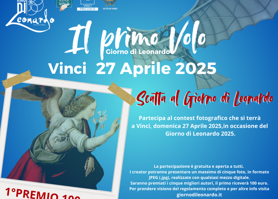 Torna il contest fotografico “Scatta al Giorno di Leonardo 2025”